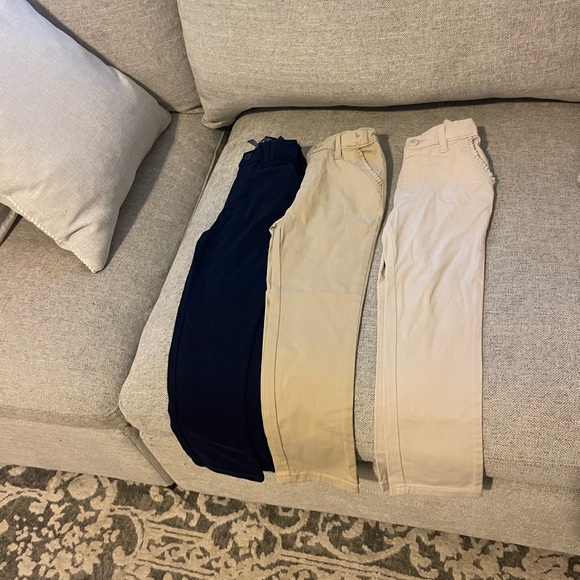 New girls khaki uniform pants size 5 - Picture 1 of 2